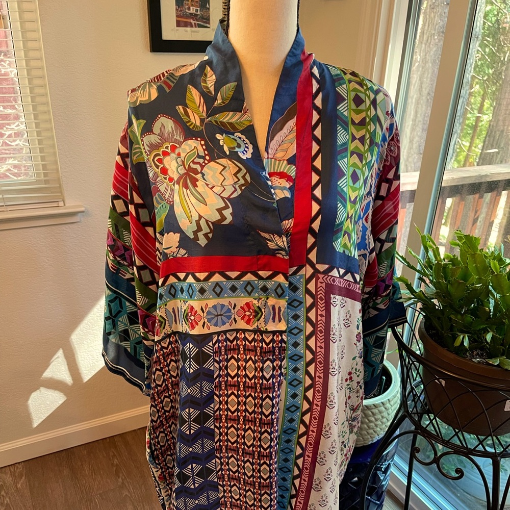 Johnny Was Silk Tunic